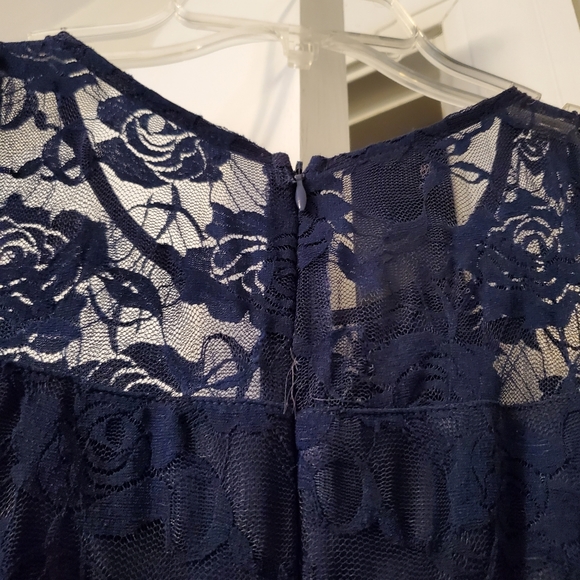 Blue Lace Dress - Picture 5 of 7